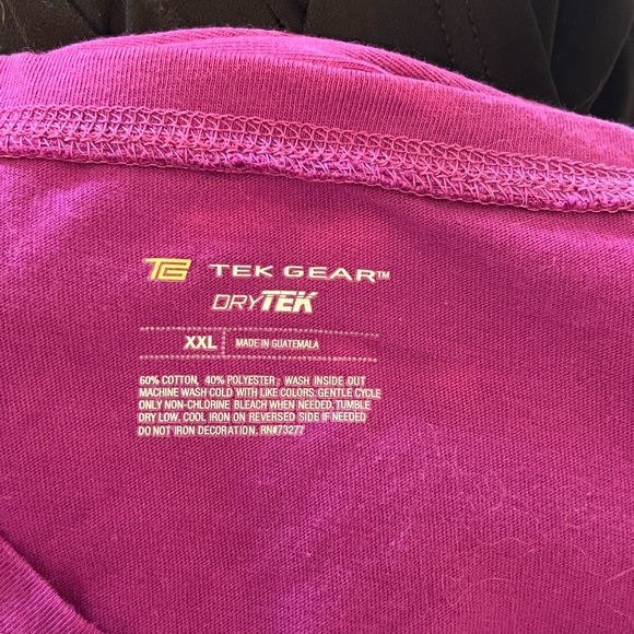 TekGear 2XL I Hate Running But I Love Desserts Tshirt NWOT - Picture 5 of 5